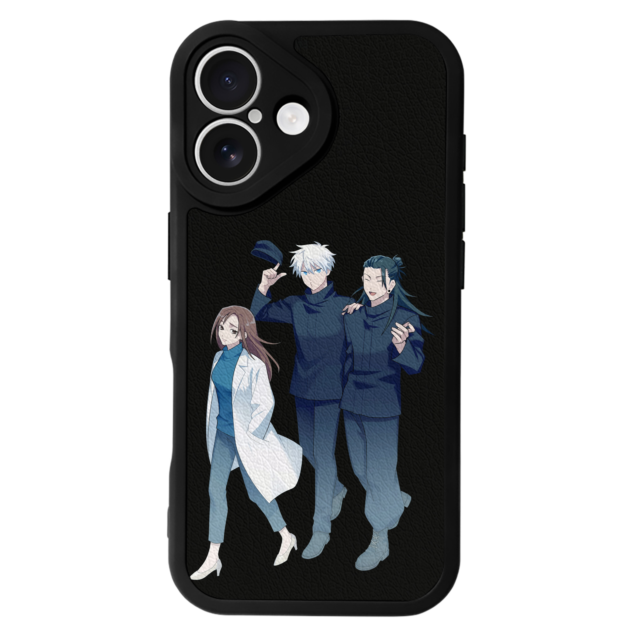 （画像用） 呪術廻戦 Jujutsu Kaisen 【iPhone 16シリーズ対応】シリコンスマホケース（レザー調） 材質：シリコン